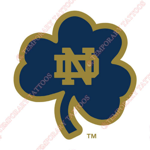 Notre Dame Fighting Irish Customize Temporary Tattoos Stickers NO.5717